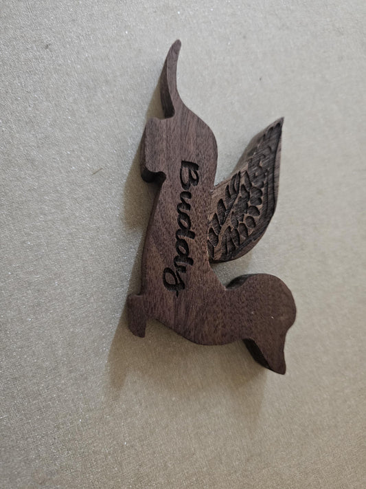 Dachshund figureine Hand Carved Wooden Collectible Wiener Dog Memorabilia