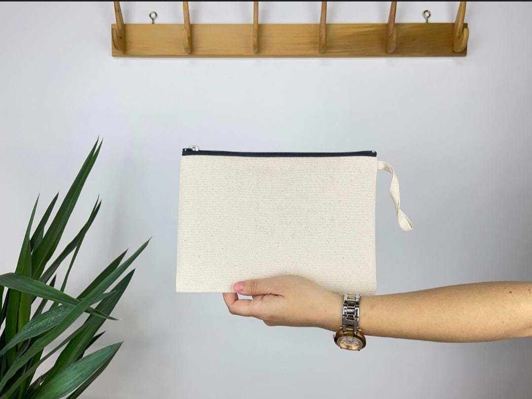 Custom Logo Pencil Case, Canvas, Logo Pencil Pouch,  Toiletry Bag, Gift for Colleague or employee