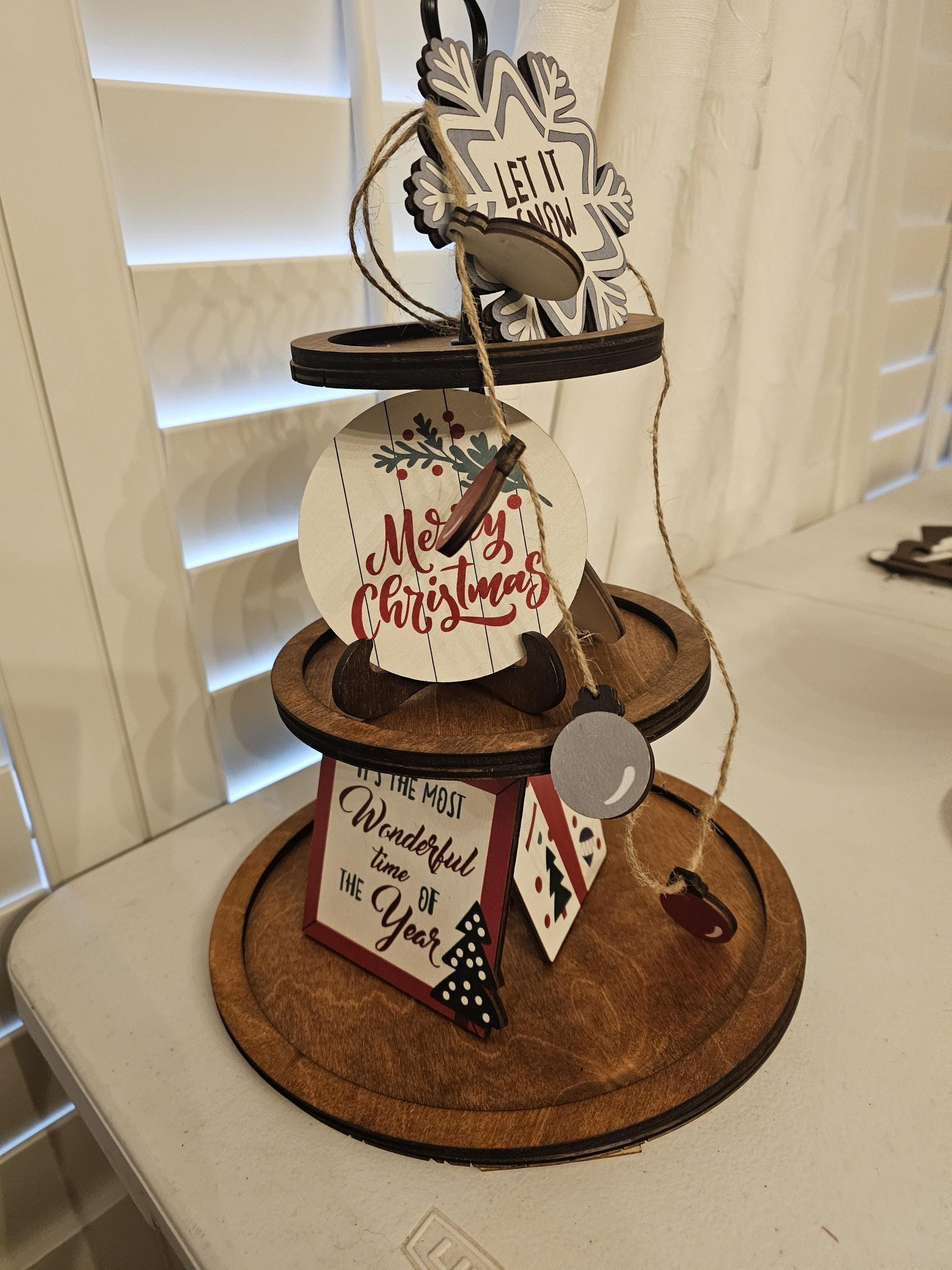 Round 3 Tier Tray Stand - Round Cupcake Display Stand for Party, Dessert and Home Decor