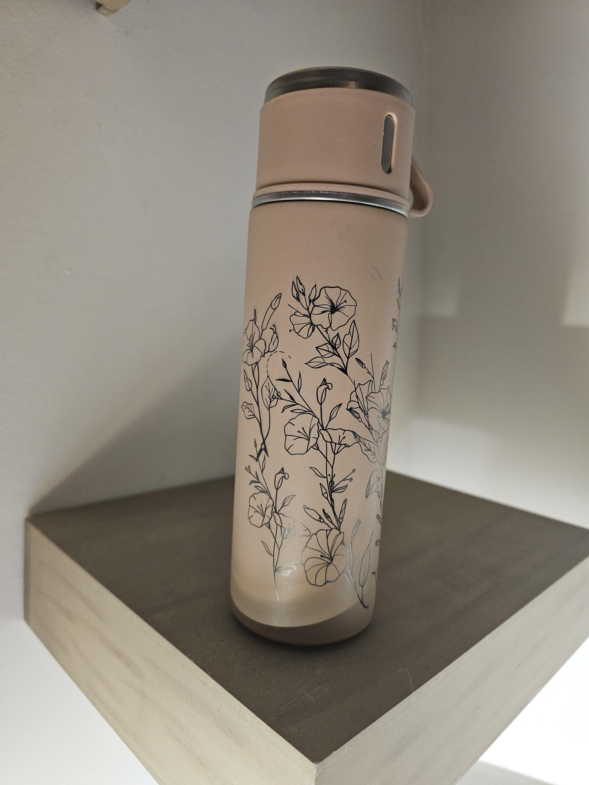 Personalized Stainless Steel Water Bottles with Handles - Insulated Tumblers - Custom Engraved Logo Cups for Travel & Outdoors