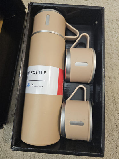 Personalized Stainless Steel Water Bottles with Handles - Insulated Tumblers - Custom Engraved Logo Cups for Travel & Outdoors