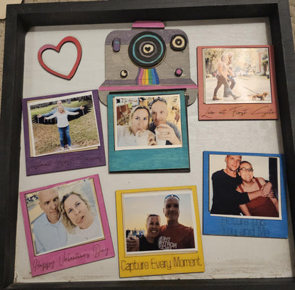 Vintage Polaroid Custom Gift Romantic Wooden DIY Personalized Keepsake