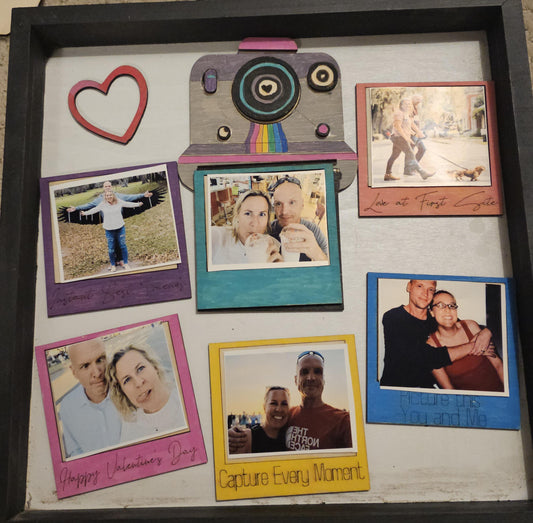 Vintage Polaroid Custom Gift Romantic Wooden DIY Personalized Keepsake