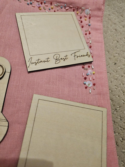 Vintage Polaroid Custom Gift Romantic Wooden DIY Personalized Keepsake