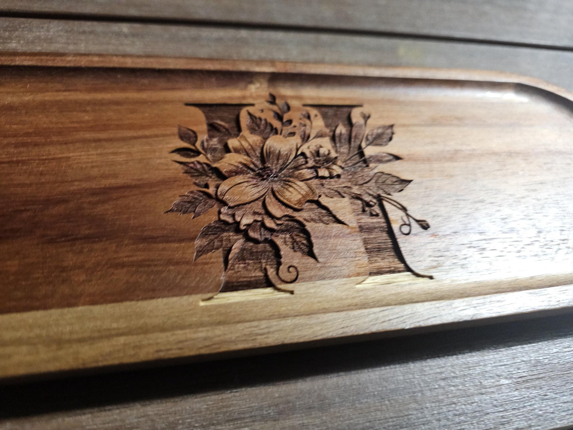 Personalized Decorative Tray Wooden Catchall Tray