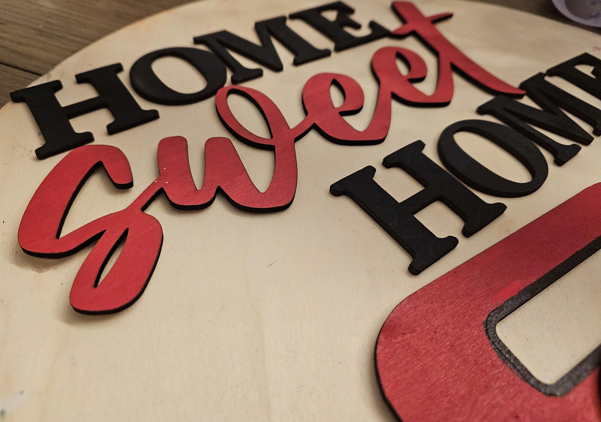 KC Chiefs Door Hanger Craft Kit, DIY Door Hanger, Welcome Sign Craft Kit Wooden Cutouts