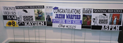 Graduate Announcement with Picture   Yard Sign Graduation Decor