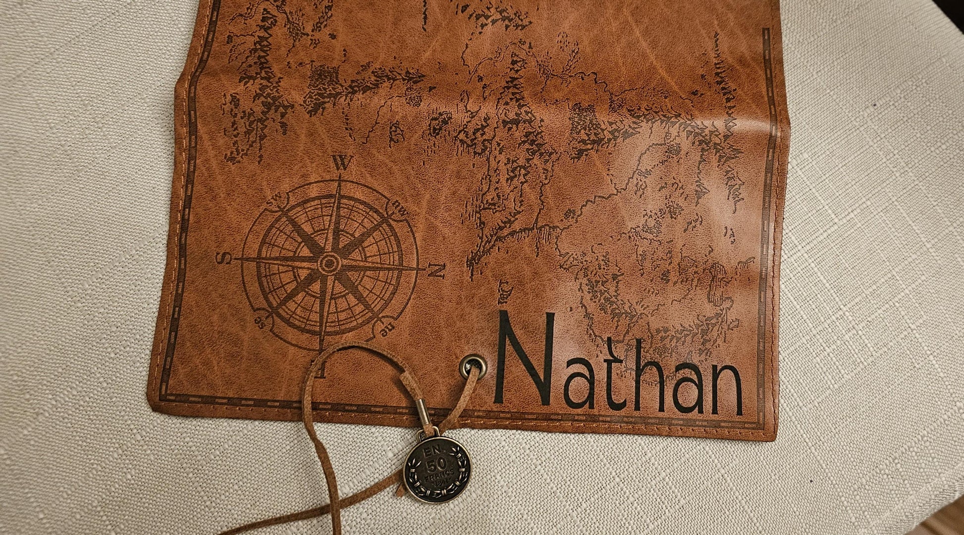 Personalized Leather Pencil Case - Custom Pen Holder Pouch for School, Office or Travel; Stylish Gift for Students and Artists