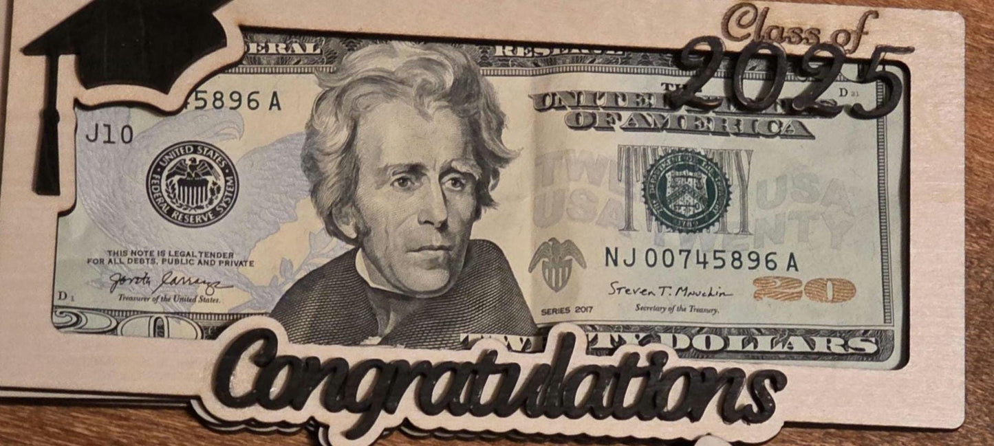 Graduation Money Holder Personalize with Graduates Name