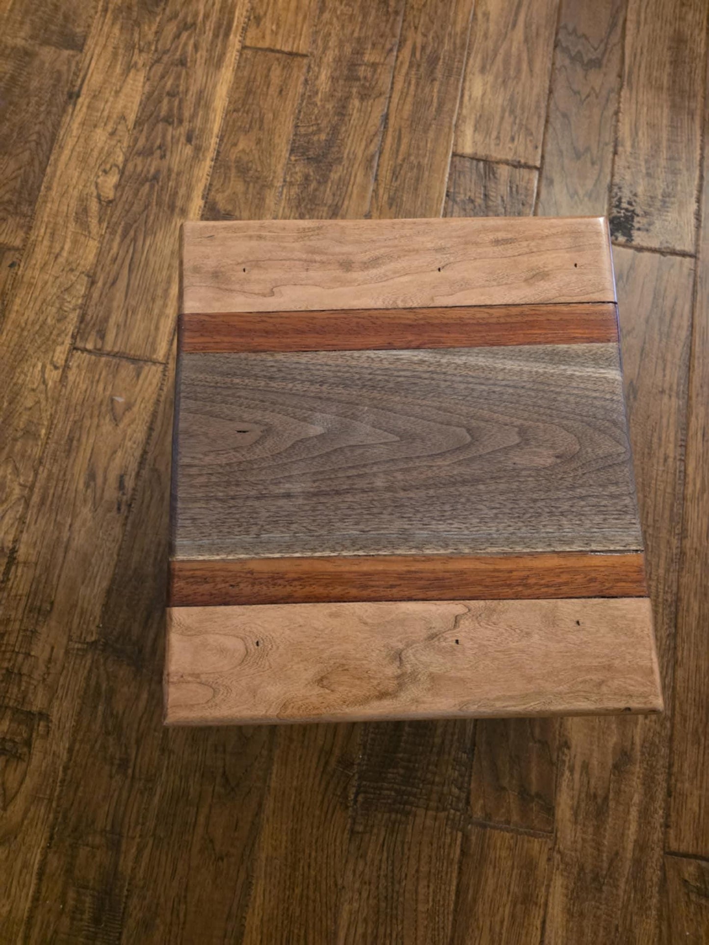 Handmade Wooden Stools in Walnut, Padauk, Maple & Pecan, Durable Seating for Living Room, Unique Gift for Wood Lovers
