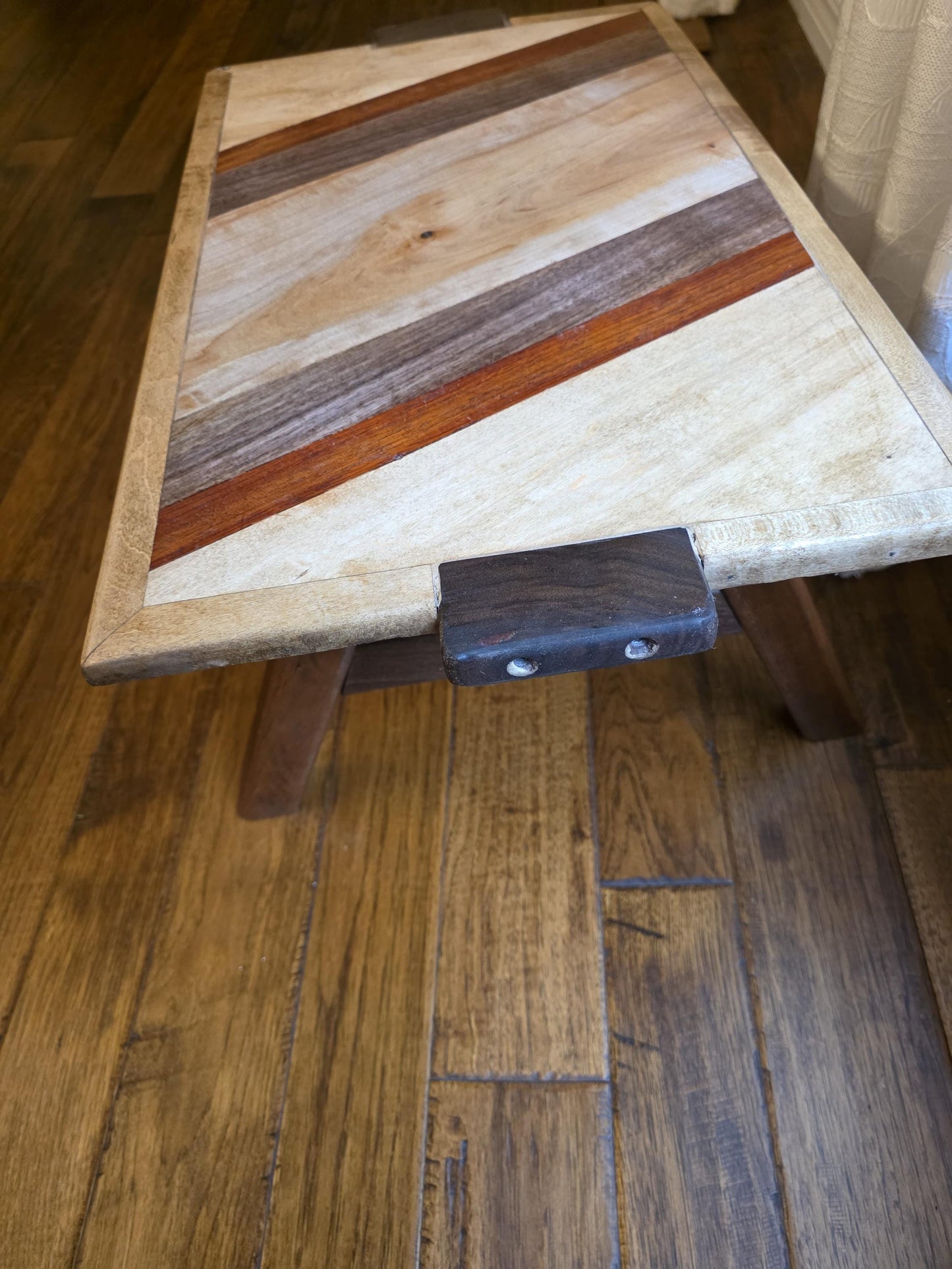 Handmade Wooden Stools in Walnut, Padauk, Maple & Pecan, Durable Seating for Living Room, Unique Gift for Wood Lovers