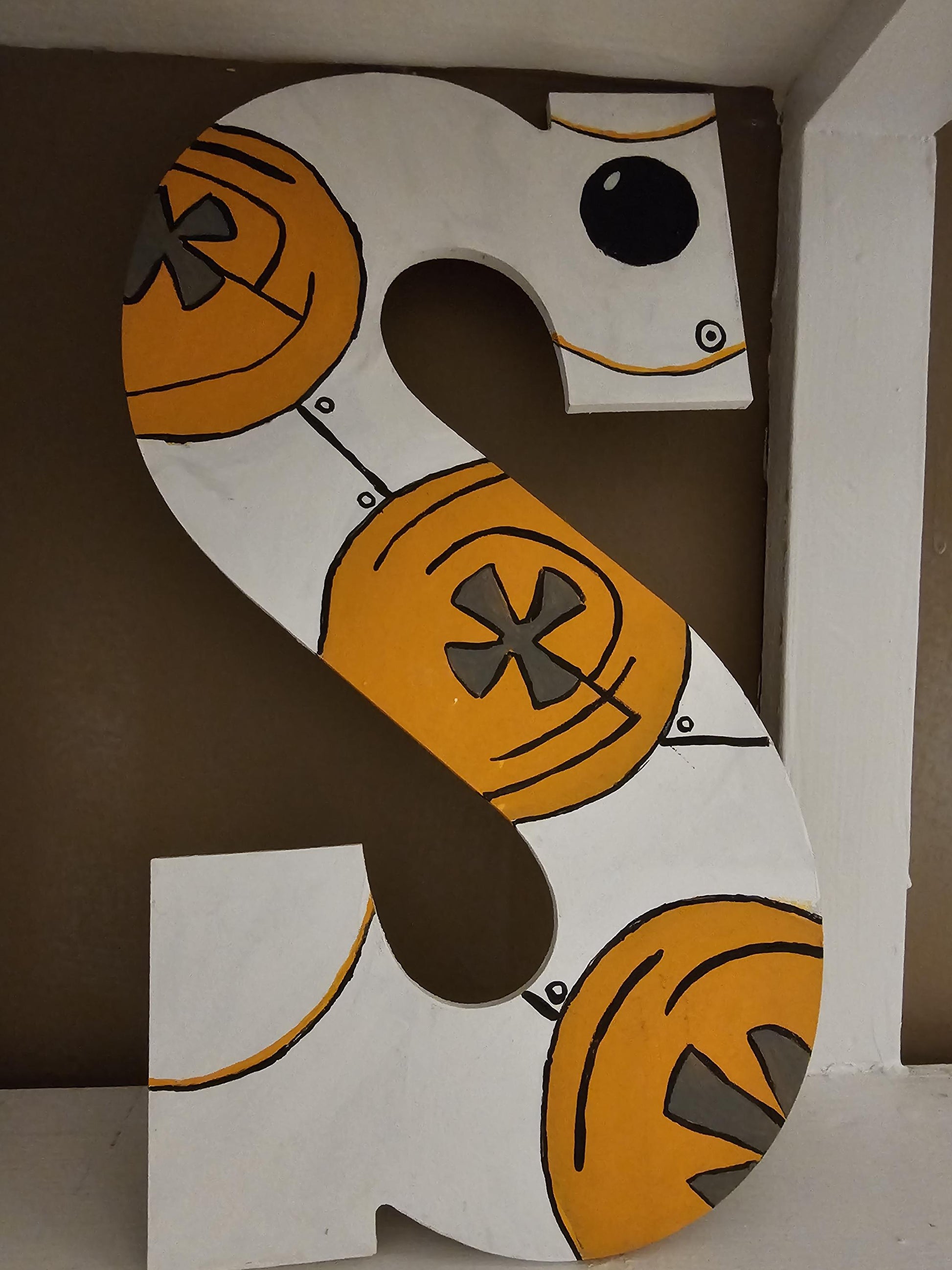 Hand Painted 10 Inch Character Letters—Custom Decorative Alphabet for Nursery, Bedroom & Kids’ Rooms, 15  per letter