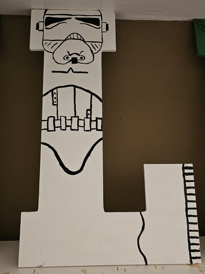 Hand Painted 10 Inch Character Letters—Custom Decorative Alphabet for Nursery, Bedroom & Kids’ Rooms, 15  per letter