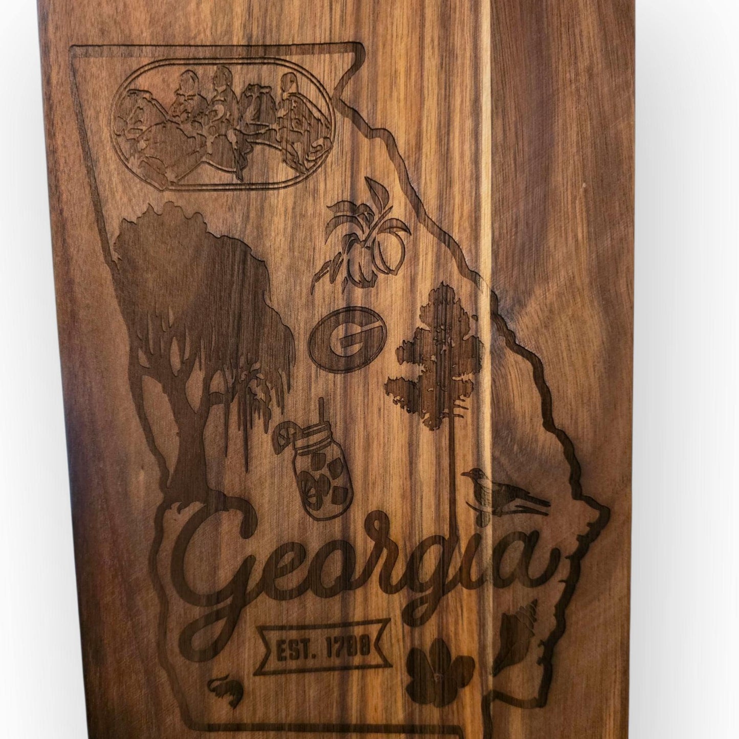 Custom State themed Charcuterie Board Acacia Wood, Personalize 14x9 inches Cheese Board, Housewarming Gift