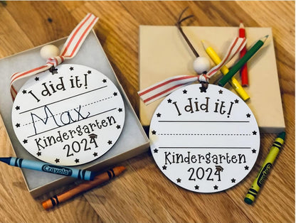 Custom Class Ornaments, Enhance with written Signature, Ornament includes Student's Grade Level & Year for PreK to Senior Year