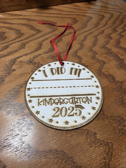 Custom Class Ornaments, Enhance with written Signature, Ornament includes Student's Grade Level & Year for PreK to Senior Year