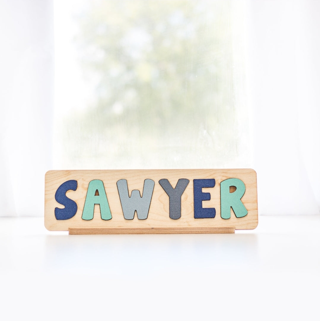 Personalized Name Puzzle – Custom Wooden Gift | Optional Character Add-On