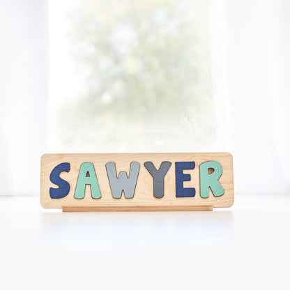 Personalized Name Puzzle Custom Wooden Gift For Kids Optional Character Add On
