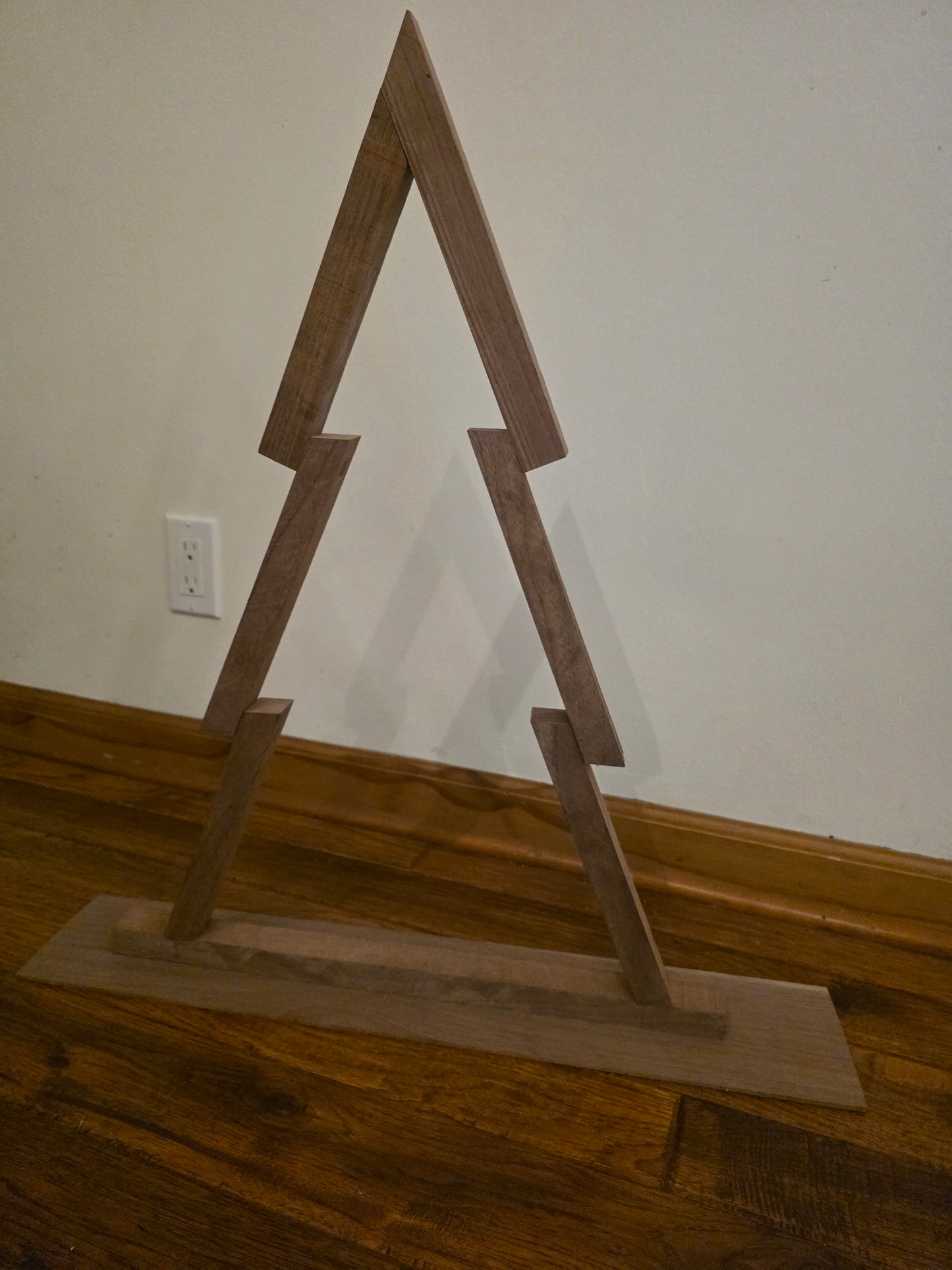 Collapsible Wooden Christmas Tree - Easy Assembly Holiday Decor