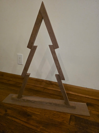 Collapsible Wooden Christmas Tree - Easy Assembly Holiday Decor