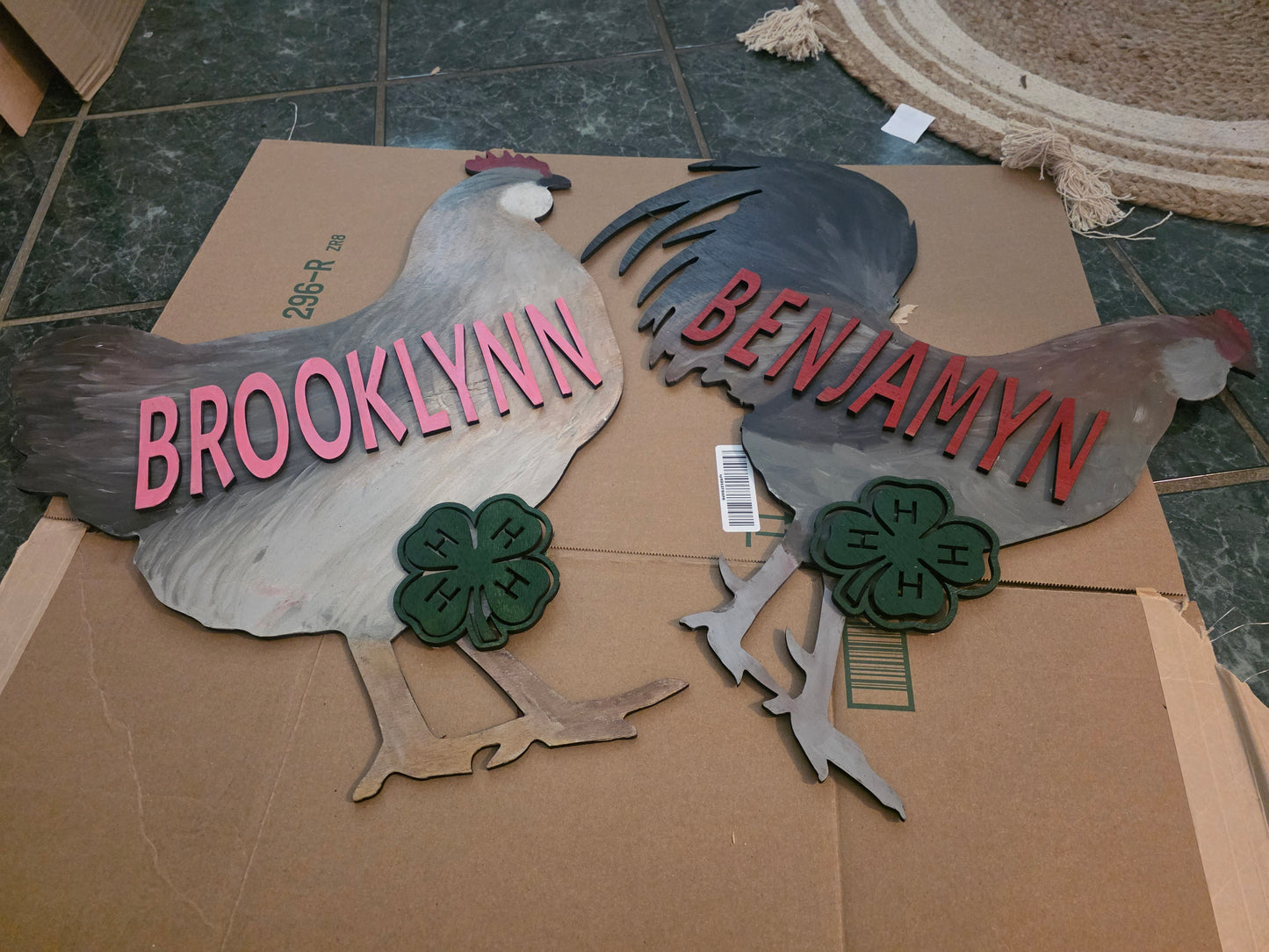 Custom 4-H FFA Livestock Show Sign – Animal Pen Nameplate - Wooden County Fair Livestock Display