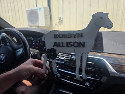 Custom 4-H FFA Livestock Show Sign – Animal Pen Nameplate - Wooden County Fair Livestock Display