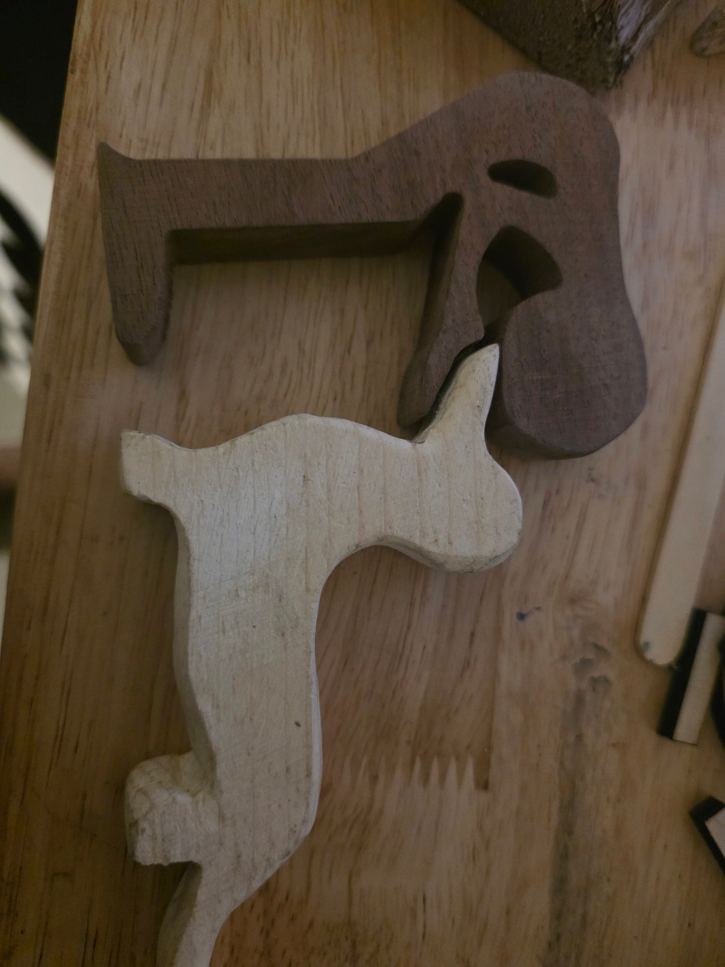 Personalized Hand Carved Wood Dachshund Figurine & Boy Collectible Wiener Dog Gift for Dog Lovers