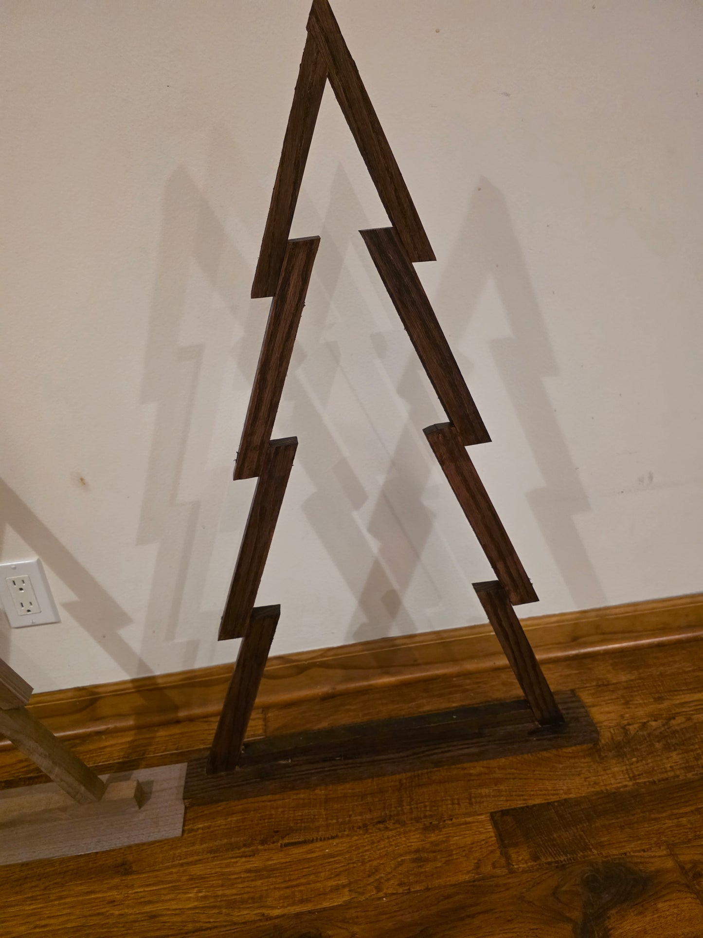 Collapsible Wooden Christmas Tree - Easy Assembly Holiday Decor
