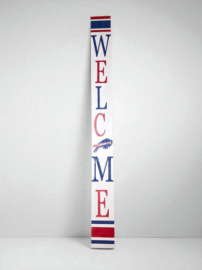 Football Sports Fan Porch Leaner Welcome Sign 32 NFL Design Options and 3 Sizes
